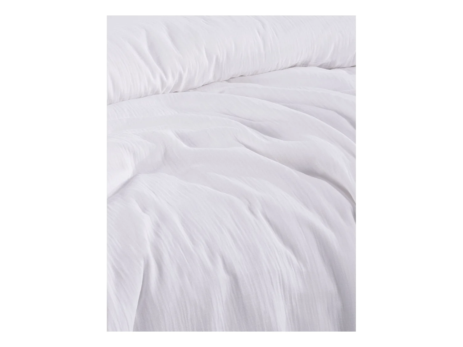 2 persoons beddengoed 240x220 cm+2 kussenslopen 65x65 cm in katoen gaas mousseline