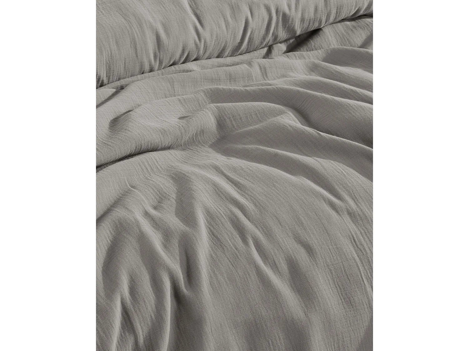 2 persoons beddengoed 200x200 cm+2 kussenslopen 65x65 cm in katoen gaas mousseline