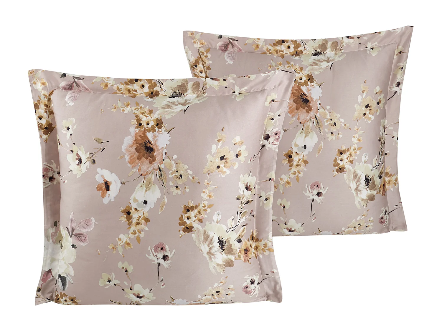 Lote de 2 fronhas 63x63 cm cetim de algodão