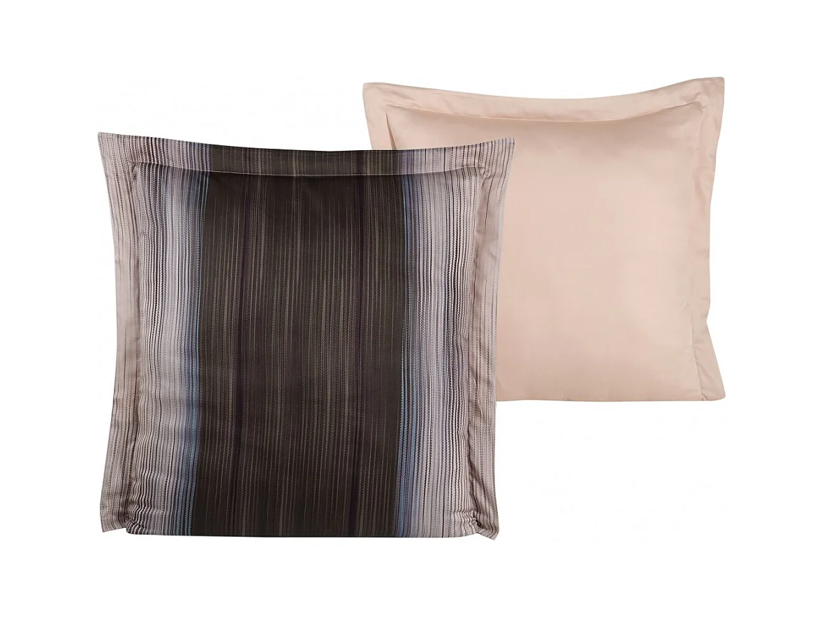Lot de 2 Taies d'oreiller satin de coton imprimé "Gerard"