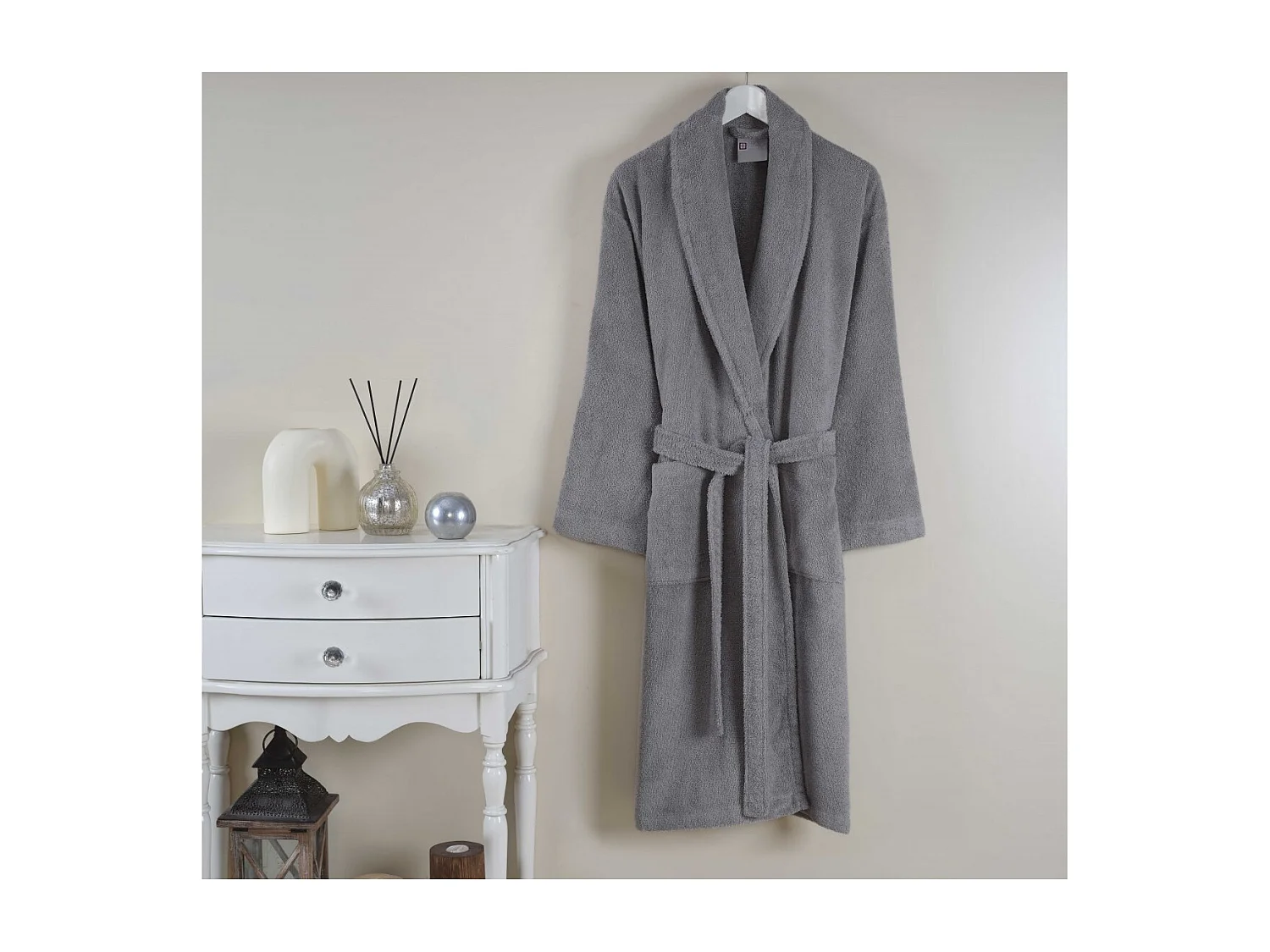 Heren badjas in katoen