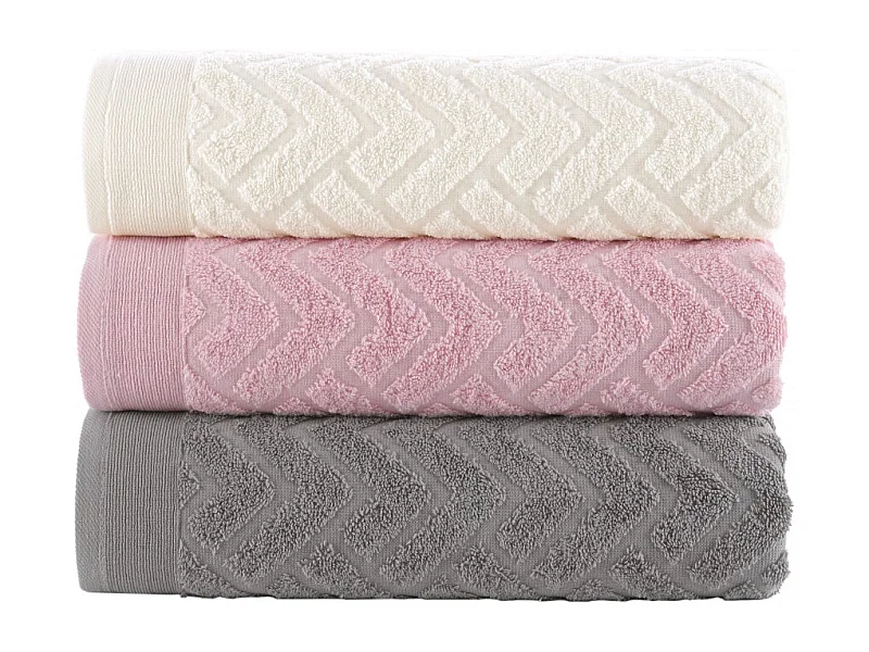 Lote de 3 toalhas turcas 50x90 cm 500 g/m2 algodão