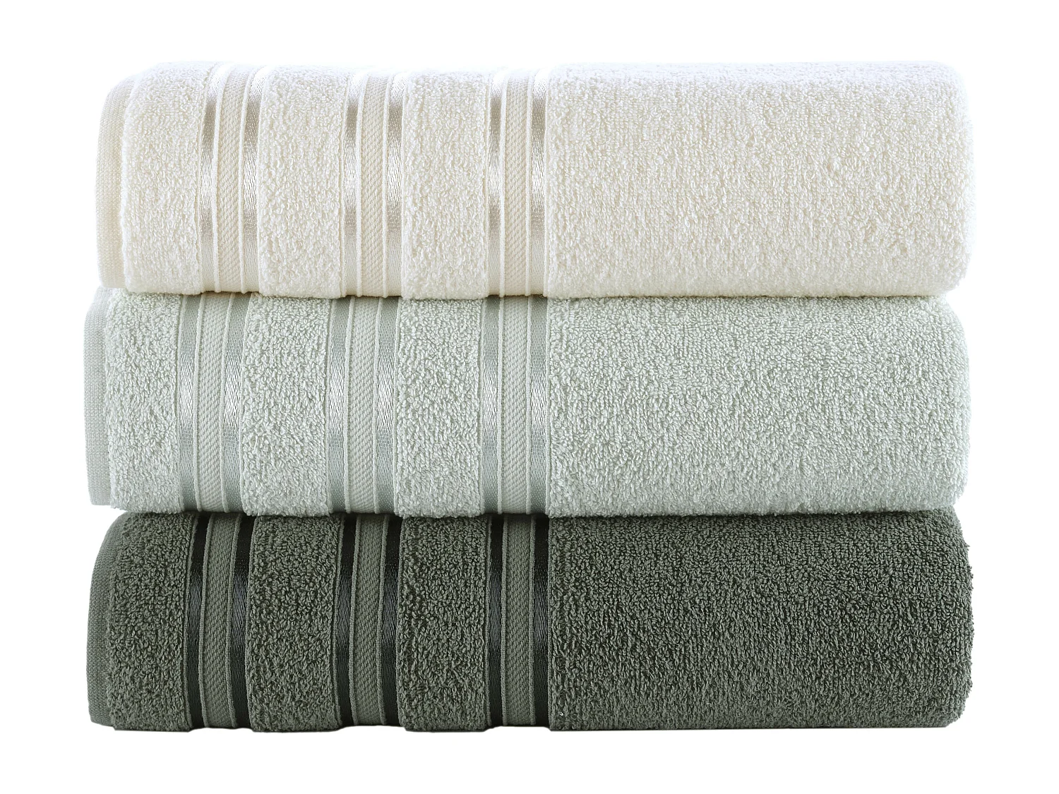 Set di 3 asciugamani in spugna 50x90 cm 500 g/m² 100% cotone