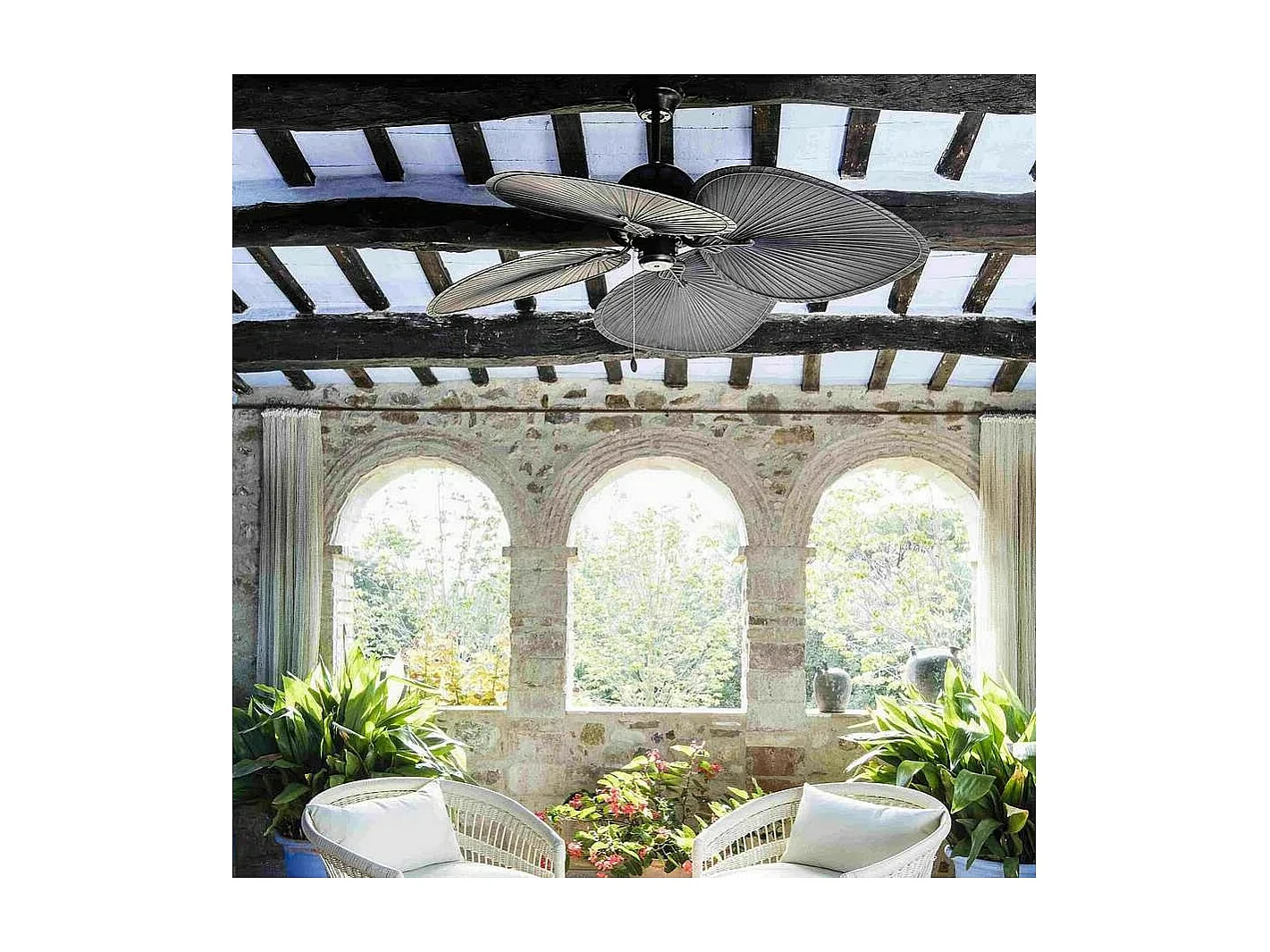 CUBA L Brązowy wentylator