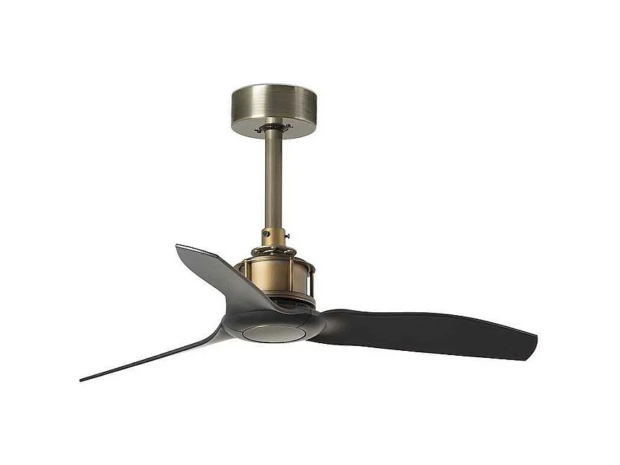 JUST FAN XS Altgold/schwarzer Deckenventilator 81 cm