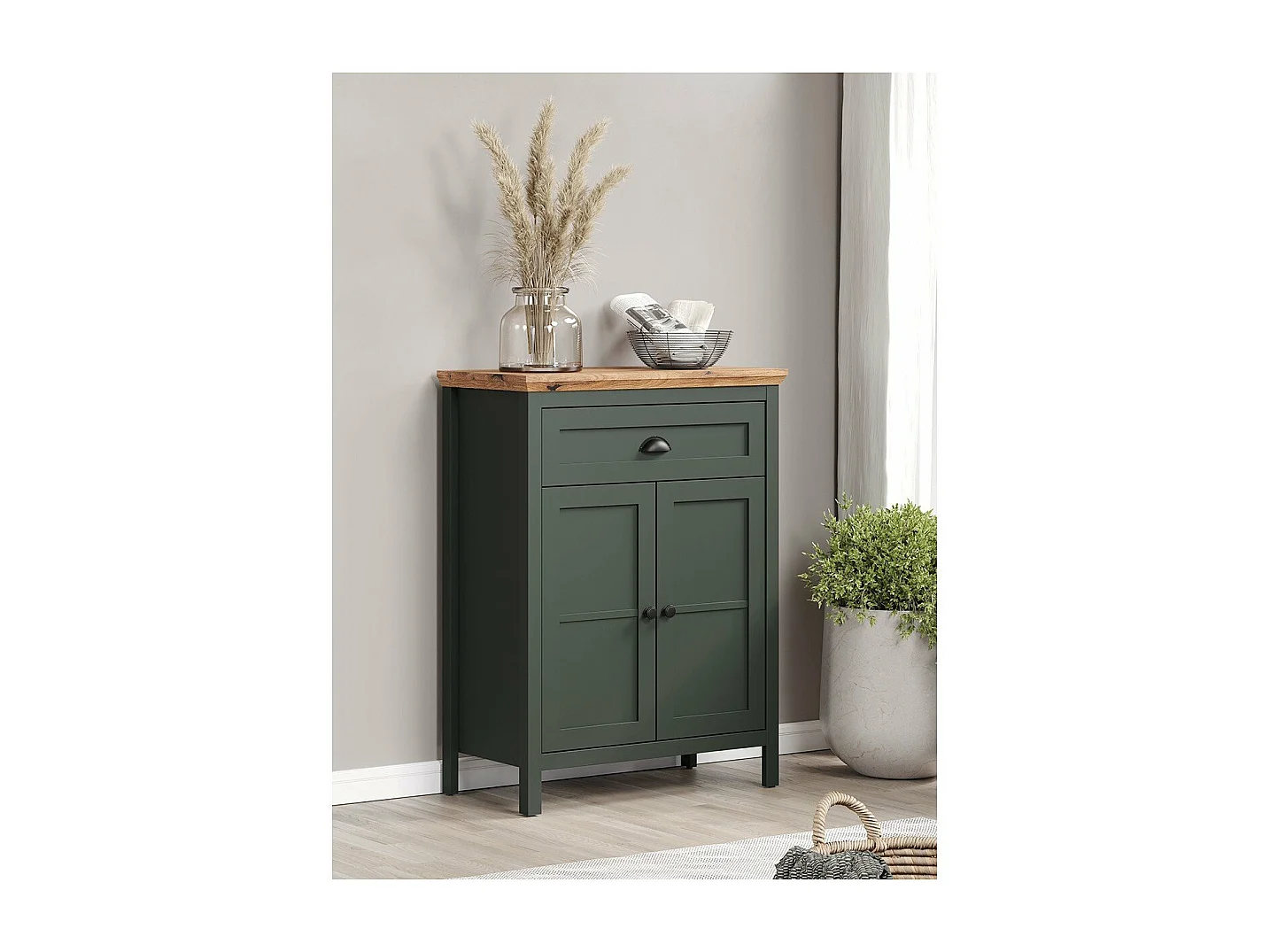 Rangement 2 portes et 1 tiroir L77 cm - Stanton