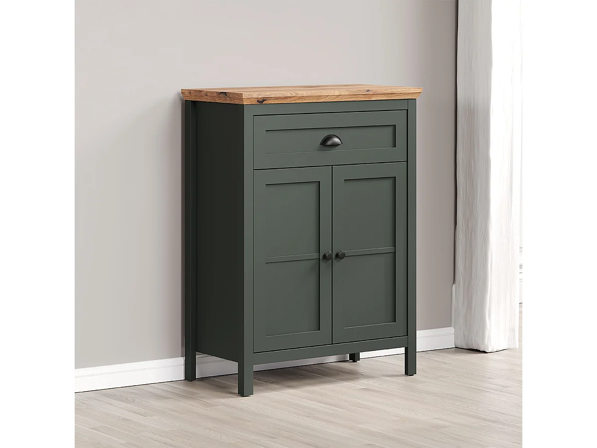 Rangement 2 portes et 1 tiroir L77 cm - Stanton