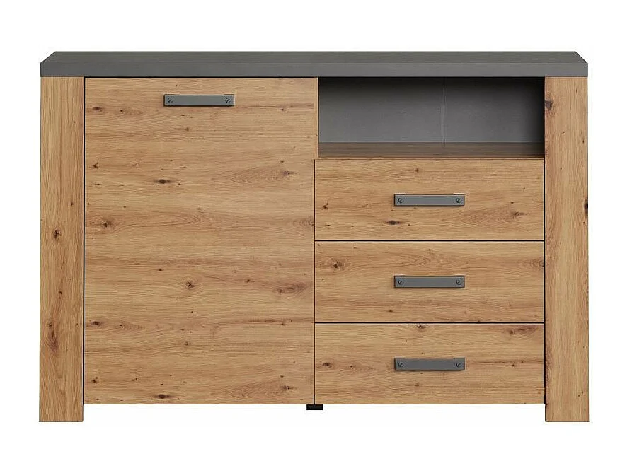 Petit Buffet 1 Porte 3 Tiroirs et 1 Niche L127 cm - Follow