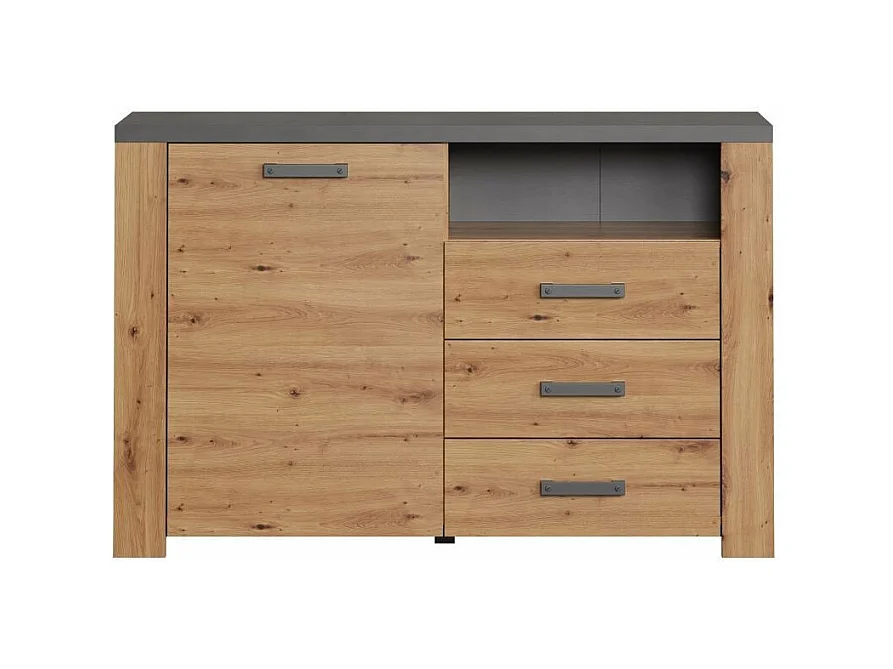 Kleine Buffetkast 1 Deur 3 Laden en 1 Nis L127 cm - Follow