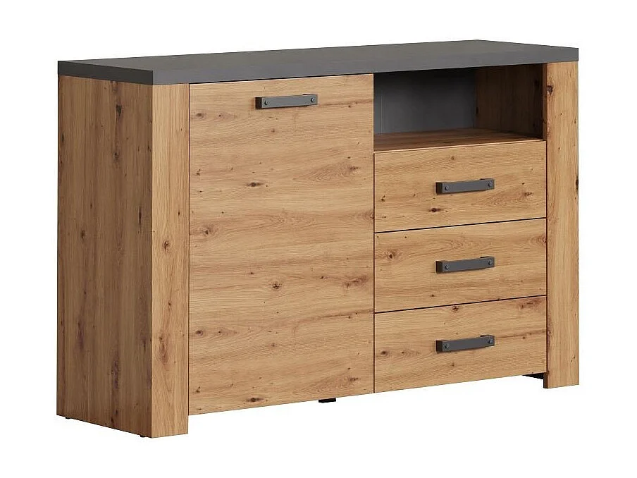 Petit Buffet 1 Porte 3 Tiroirs et 1 Niche L127 cm - Follow