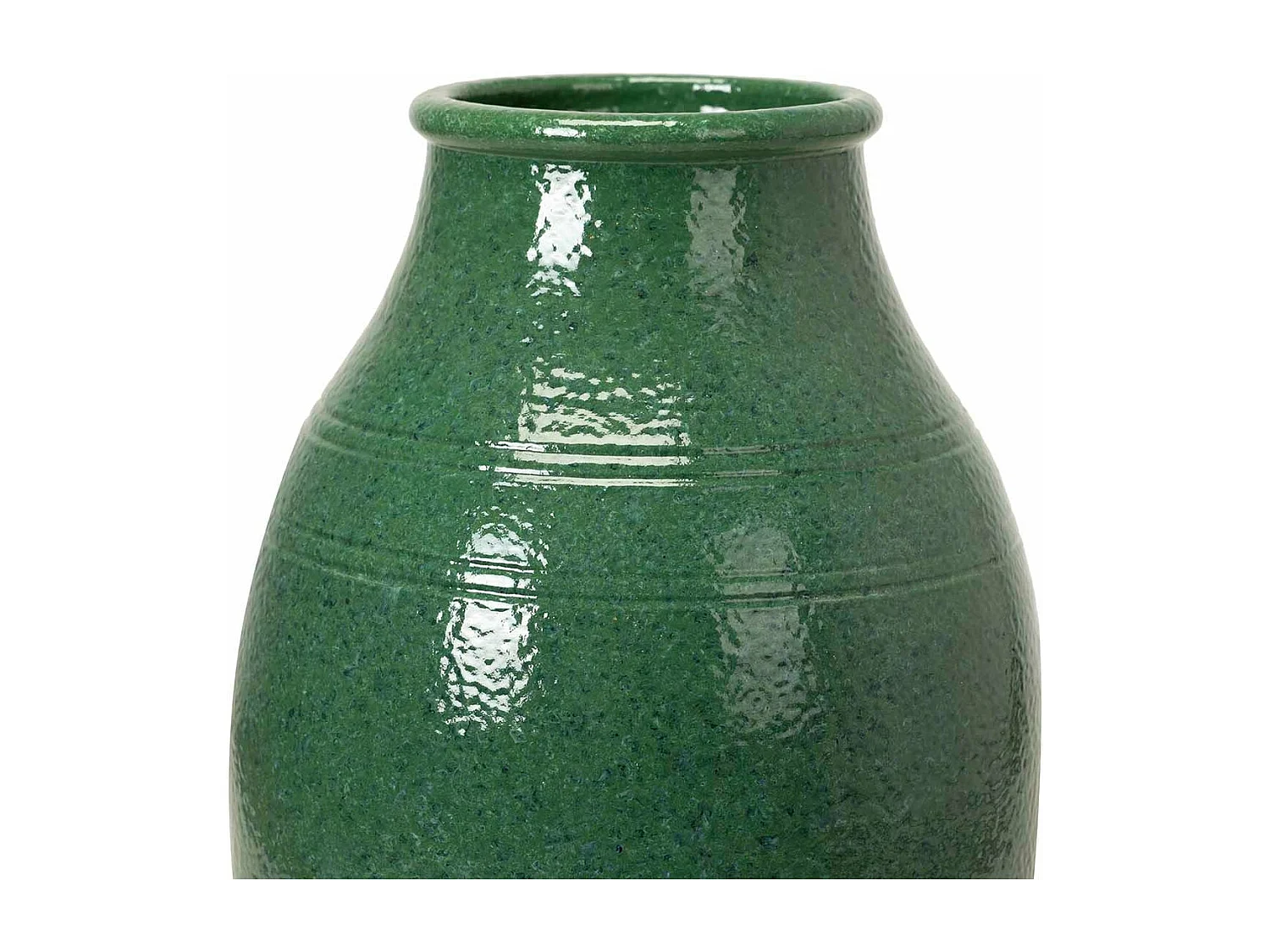 Florero Ceramica Verde 26x26x60 Cm