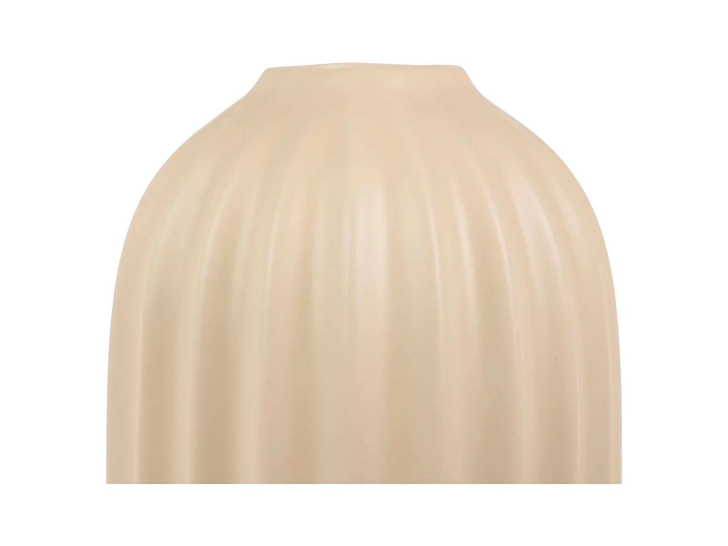 Florero Ceramica Crema Mate 17x17x30 Cm