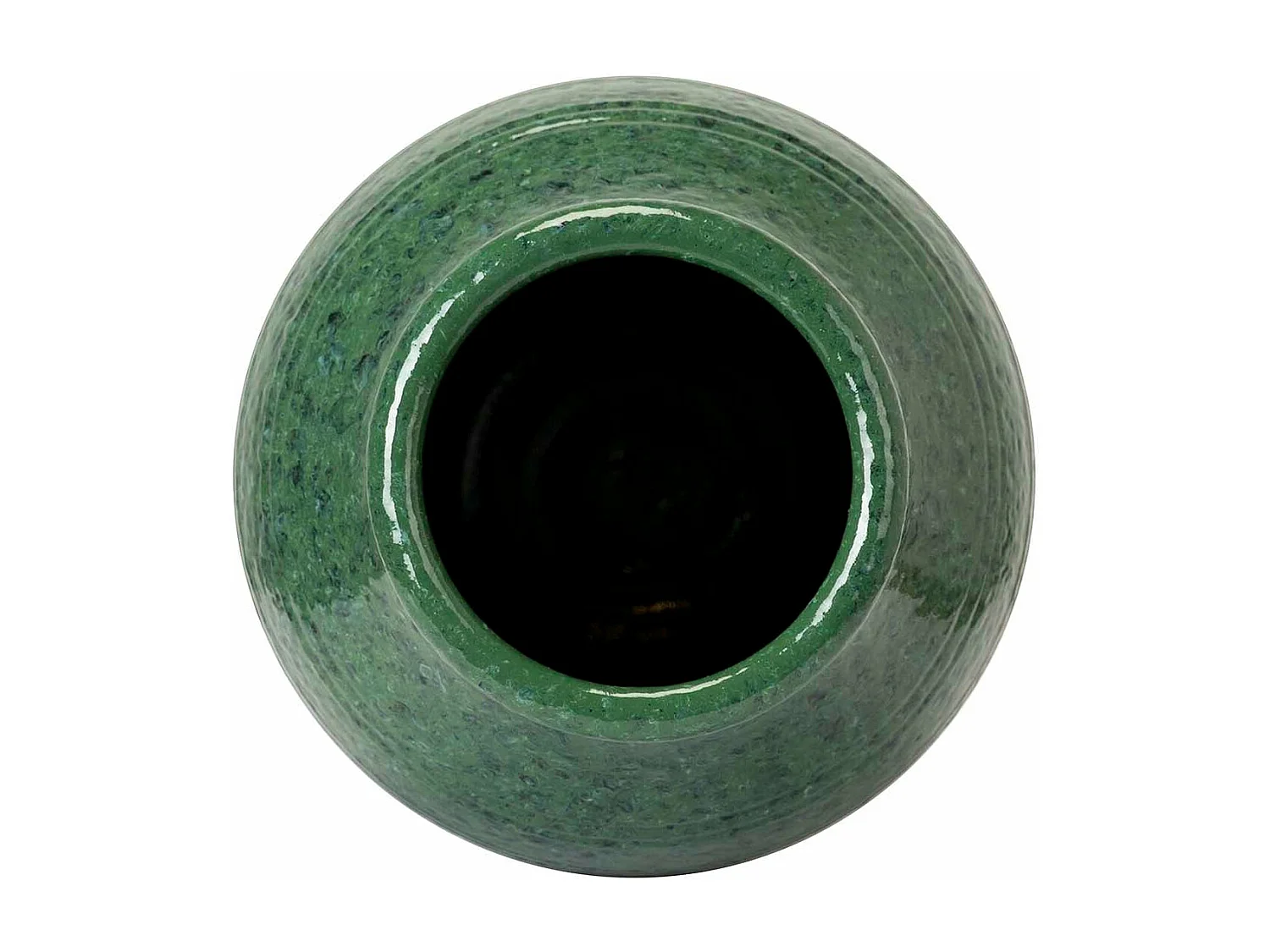 Florero Ceramica Verde 19x19x30 Cm