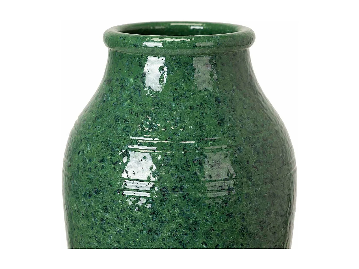 Florero Ceramica Verde 19x19x30 Cm