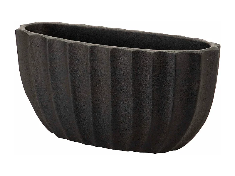 Florero Ceramica Negro 42x16x20 Cm