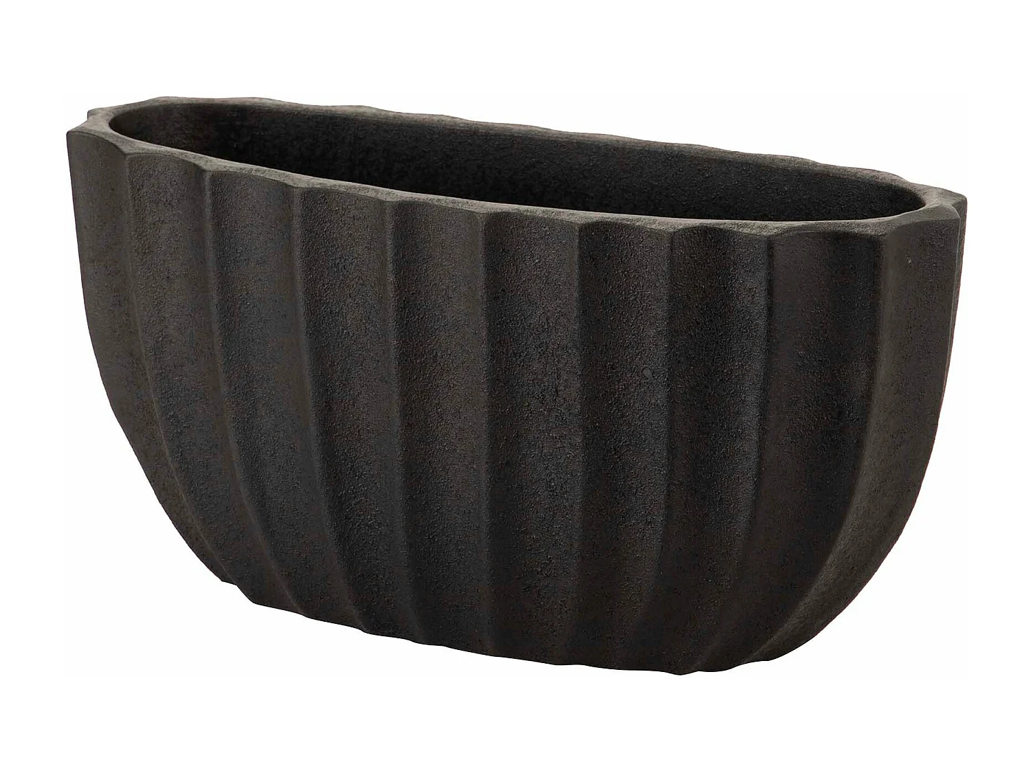 Florero Ceramica Negro 42x16x20 Cm