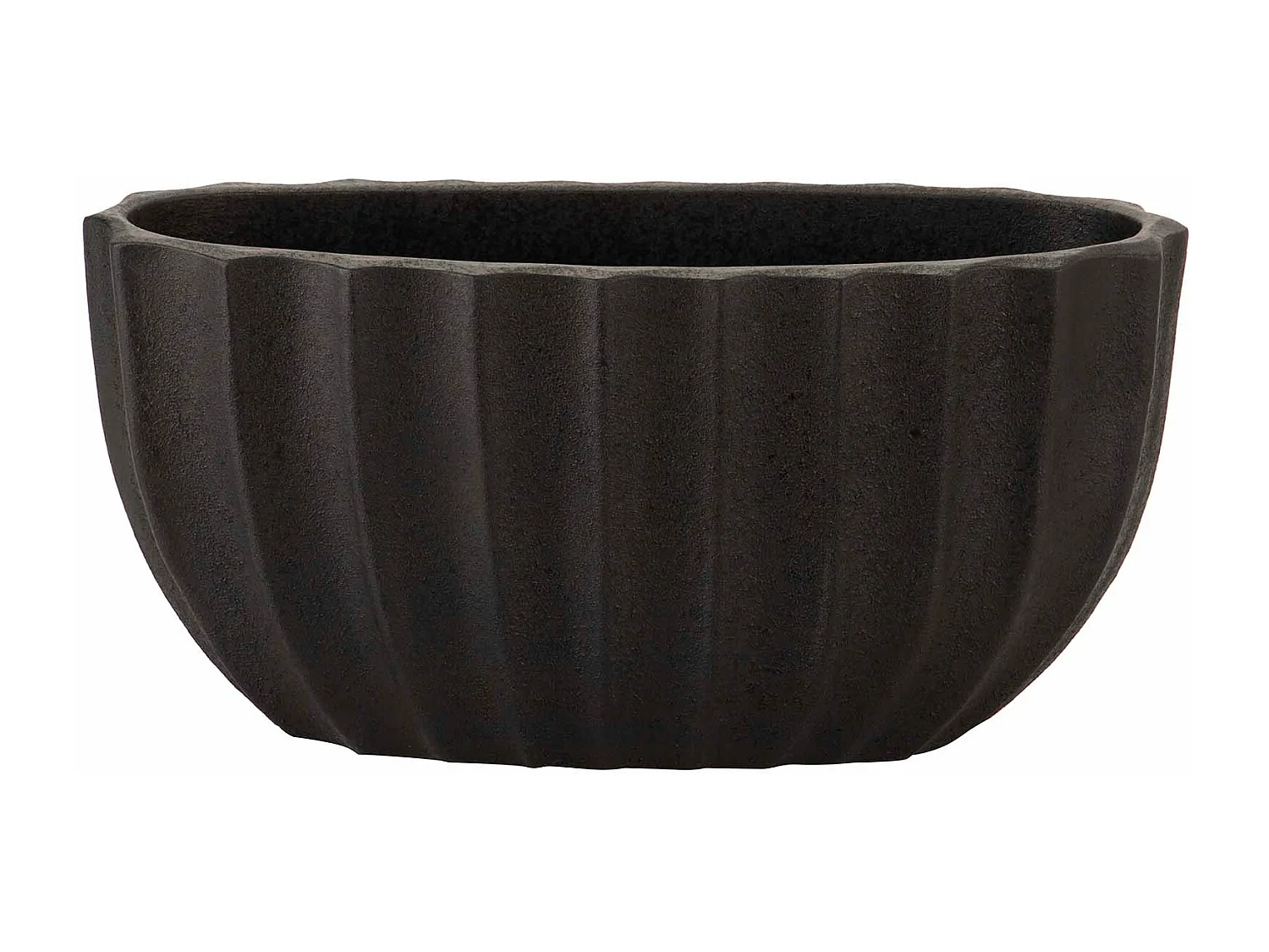 Florero Ceramica Negro 42x16x20 Cm