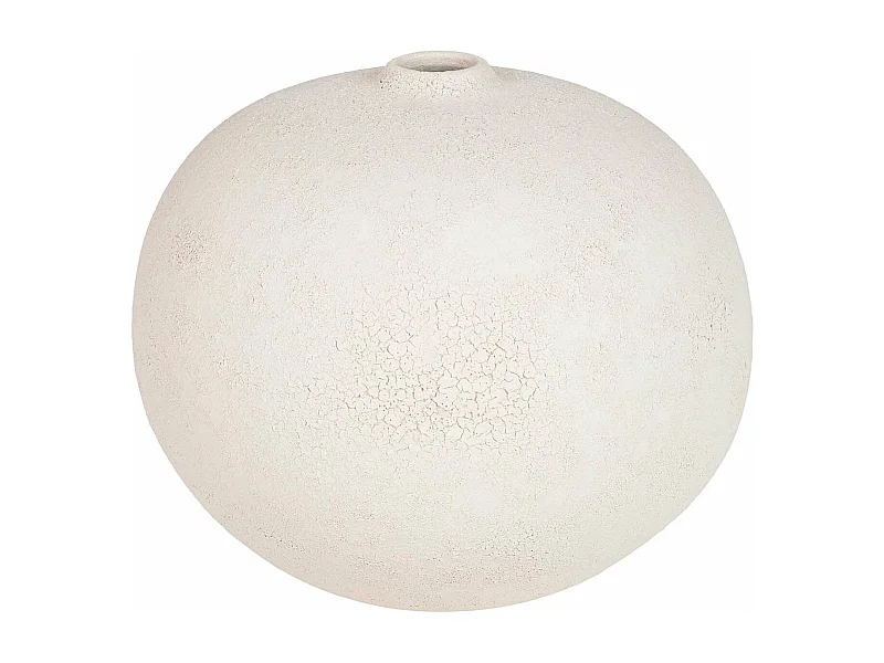 Florero Ceramica Beige 28x28x25 Cm