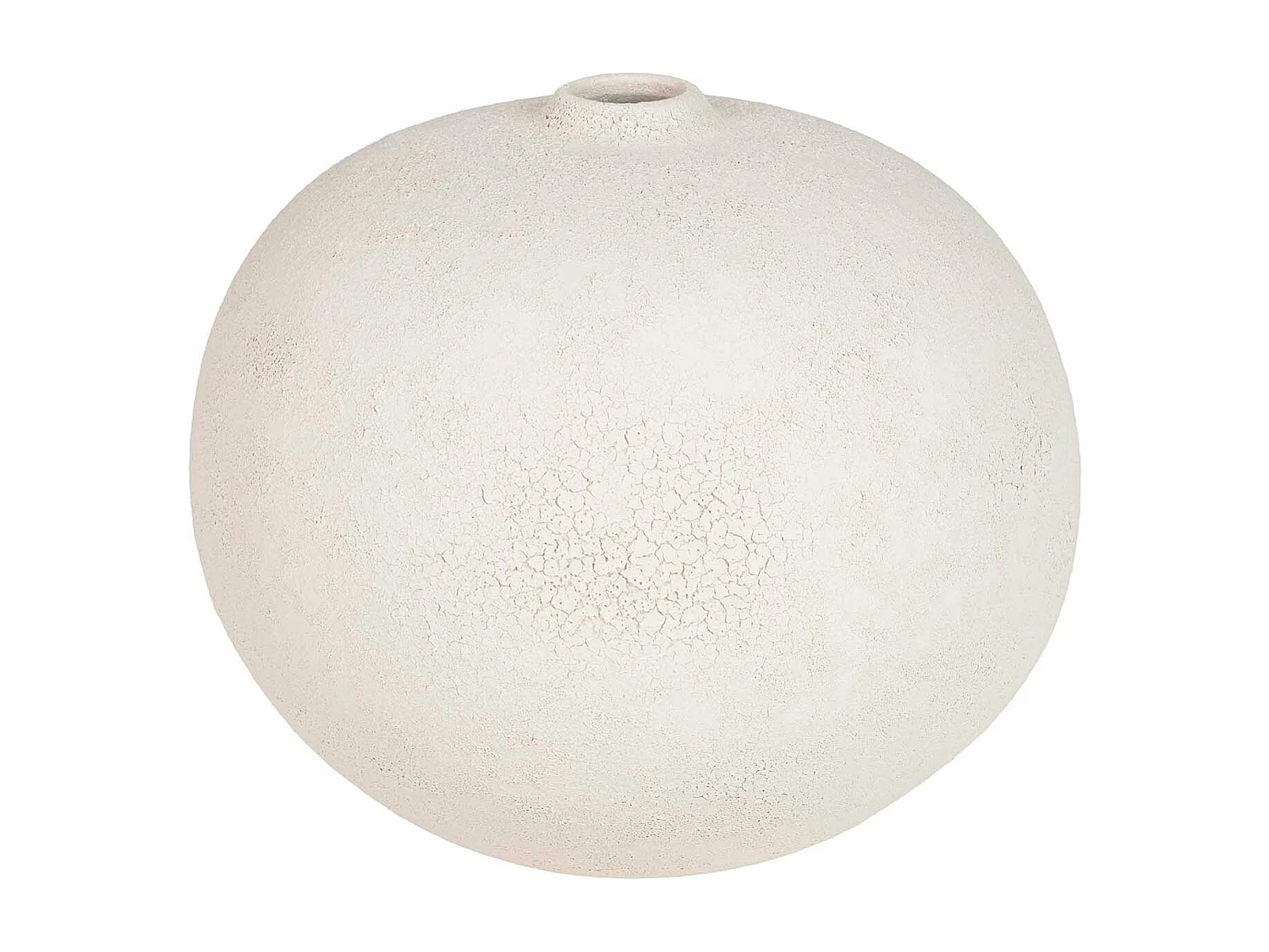 Florero Ceramica Beige 28x28x25 Cm