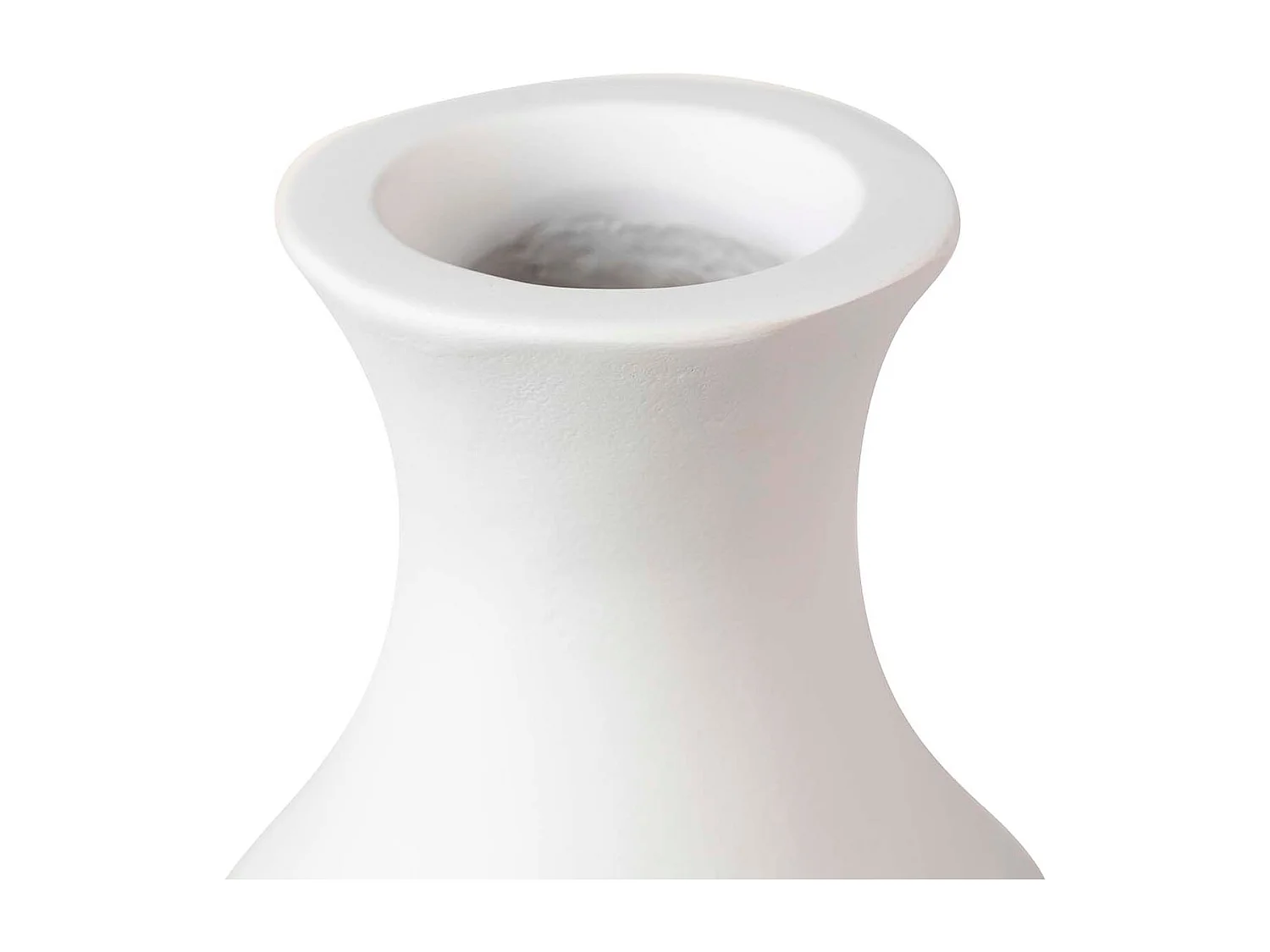 Florero Resina Blanco Marron 15x15x60 Cm