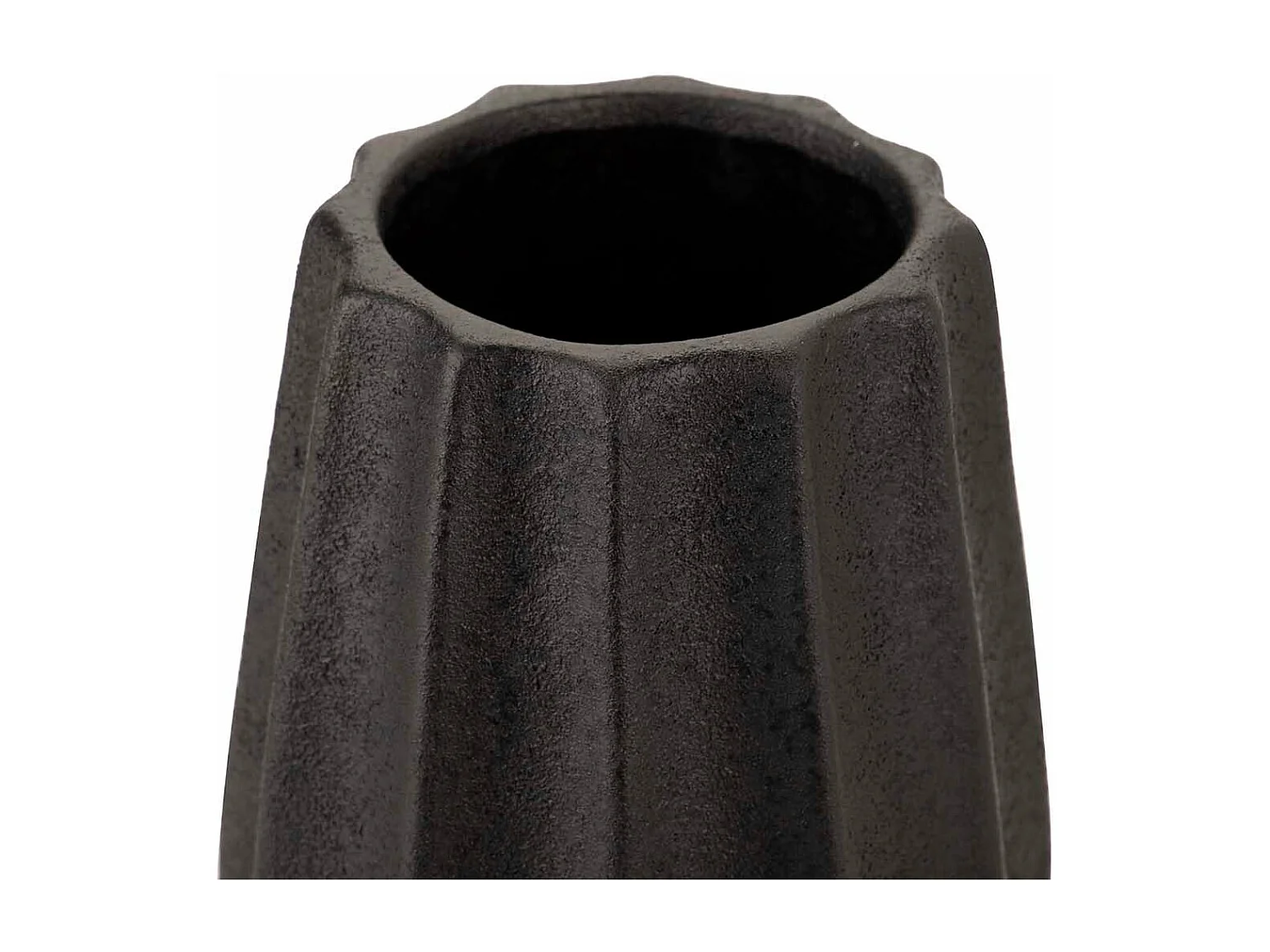 Florero Ceramica Negro 19x19x26 Cm