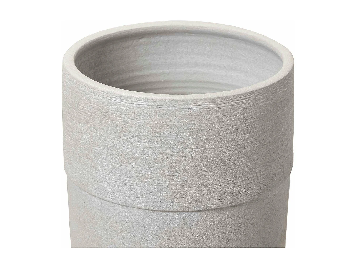 Florero Ceramica Gris 30x30x80 Cm