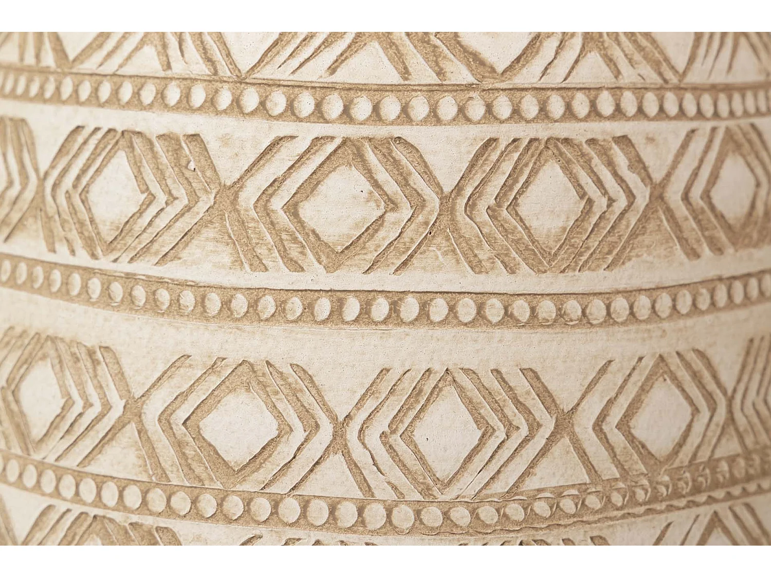 Florero Ceramica Beige 26x26x60 M