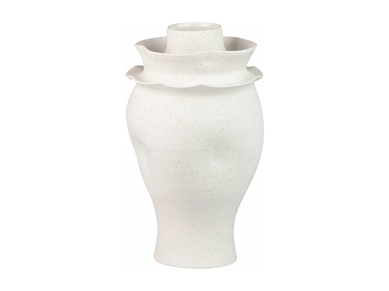 Florero Ceramica Beige Izmir 21x21x35 Cm