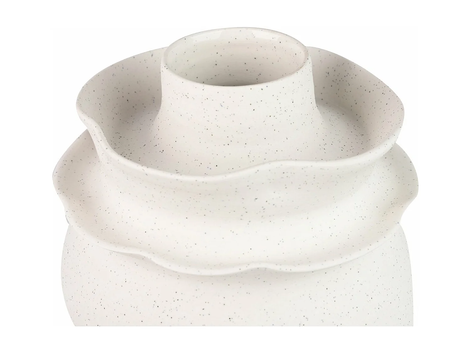 Florero Ceramica Beige Izmir 21x21x35 Cm