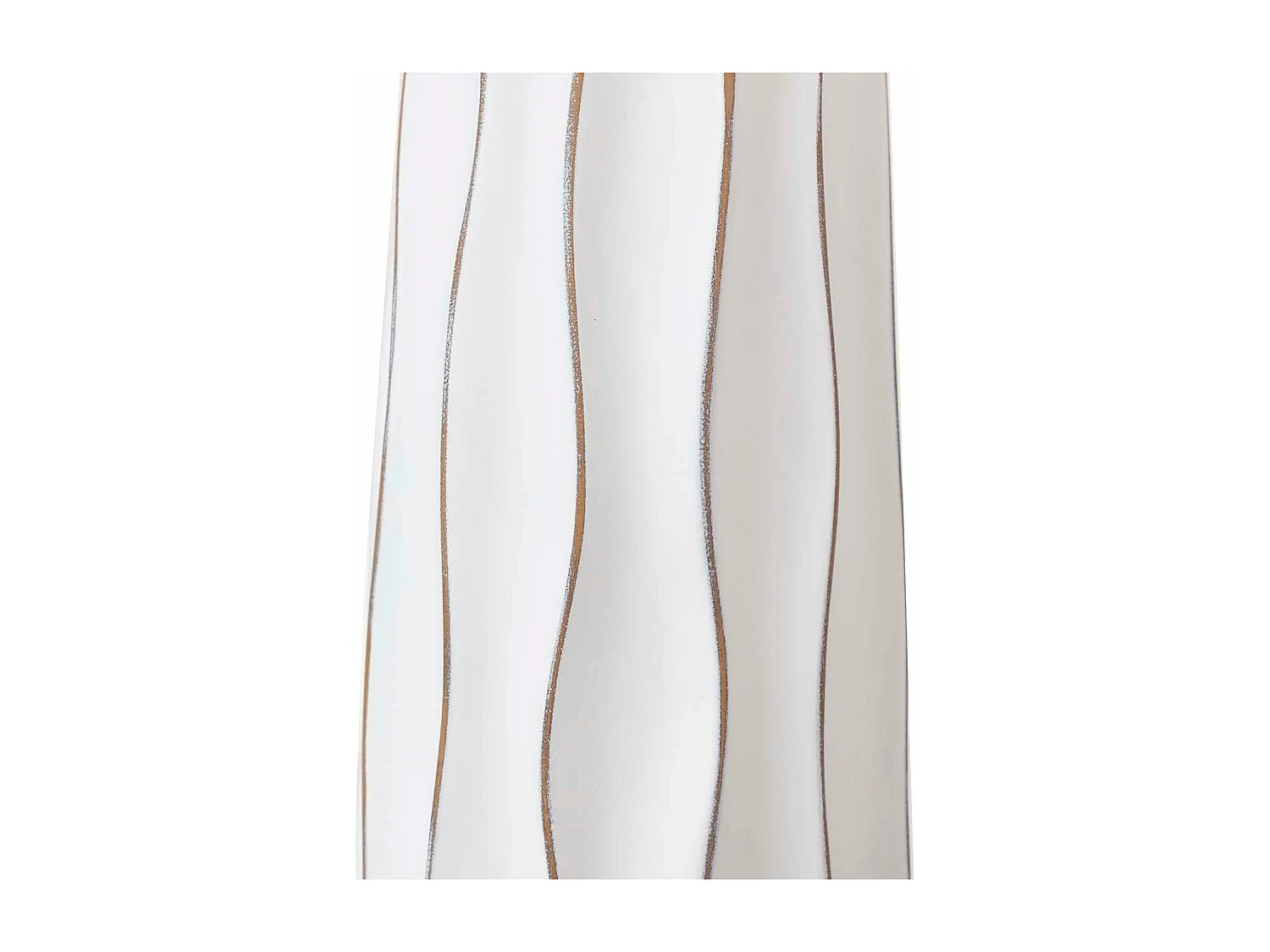 Florero Resina Blanco Marron 16x16x56 Cm