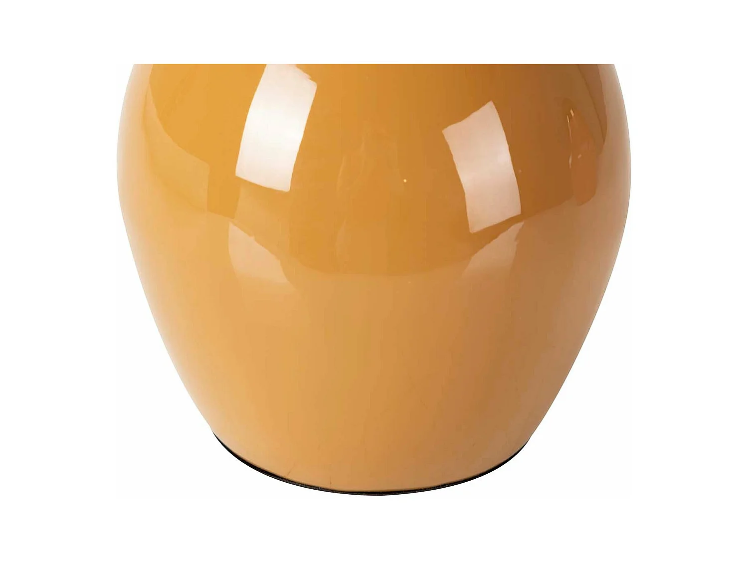 Florero Metal Dorado Mostaza 18x18x26 Cm