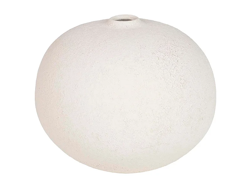 Florero Ceramica Beige 23x23x20 Cm