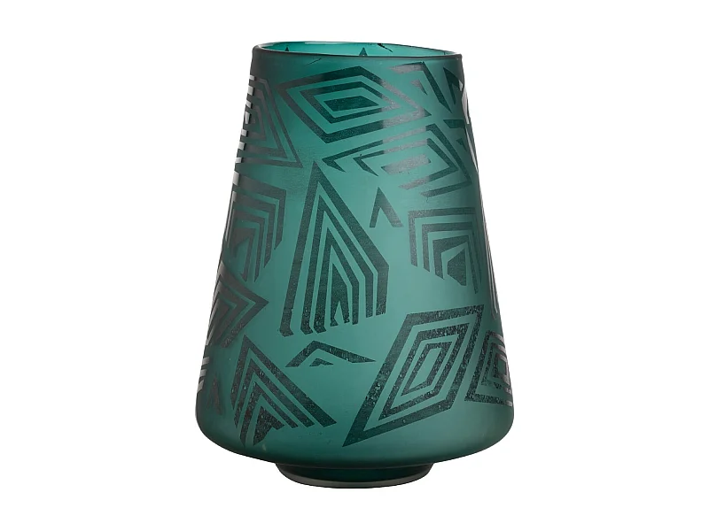 Florero Decoracion Cristal 27x27x36 Cm