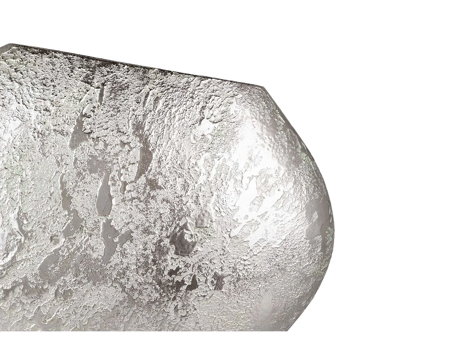 Florero Ceramica Plata 39x10x25 Cm