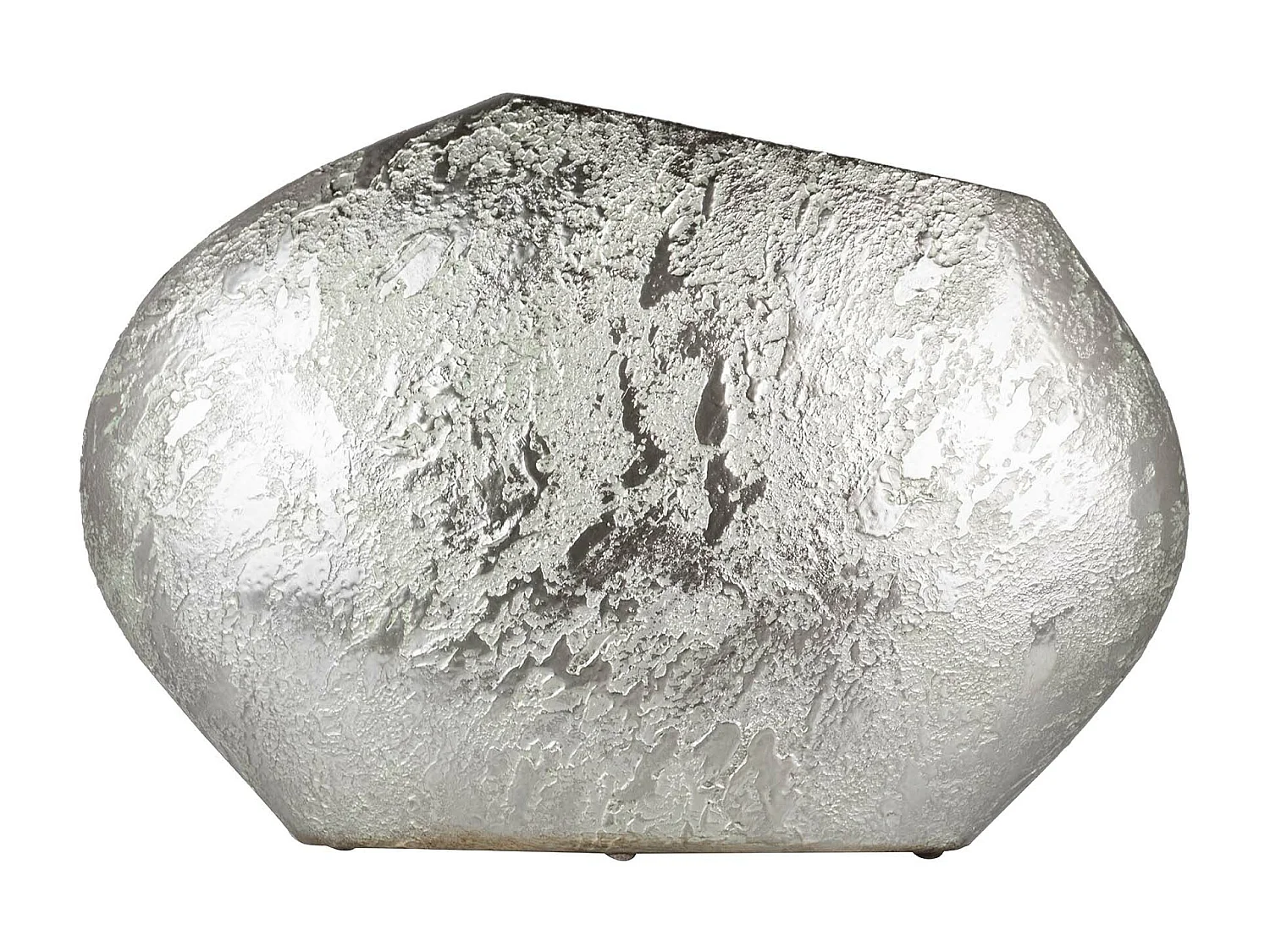 Florero Ceramica Plata 39x10x25 Cm