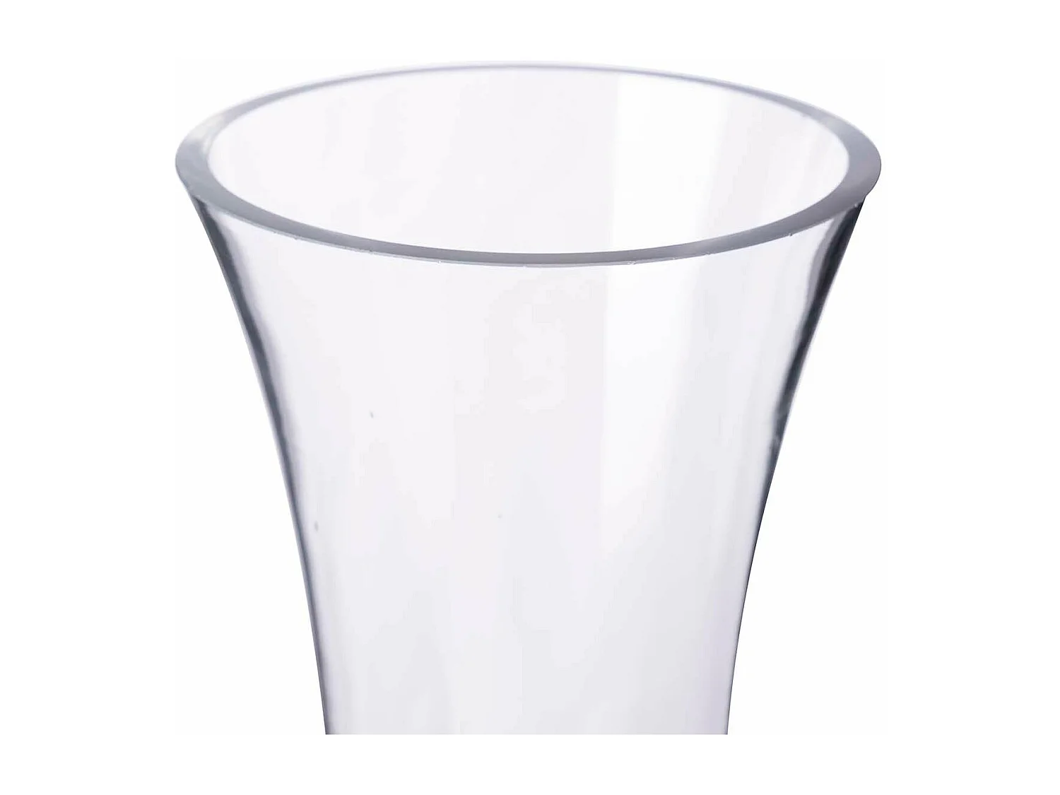 Florero Cristal Transparente 13,5x11,5x50 Cm