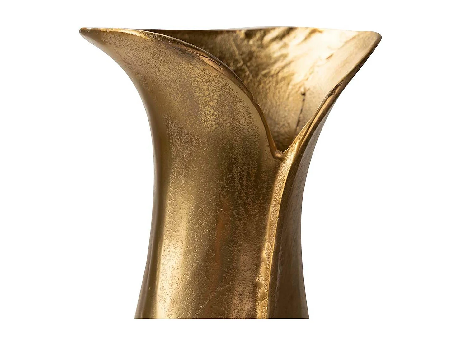 Florero Aluminio Dorado 23x17x63 Cm