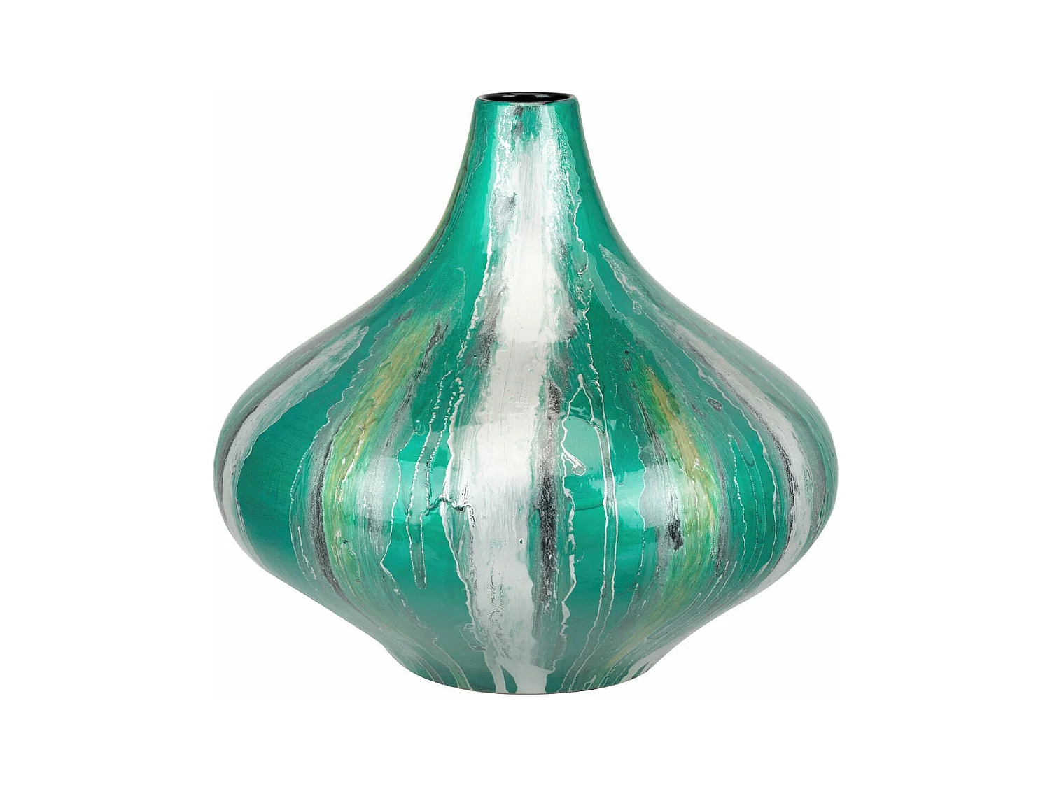 Florero Ceramica Lacada 34x34x32 Cm