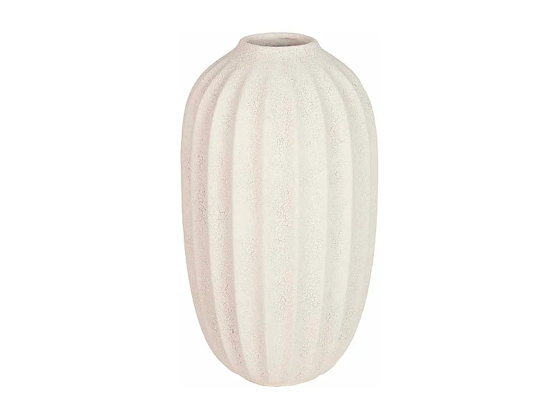 Florero Cerámica Beige 17x17x30 Cm