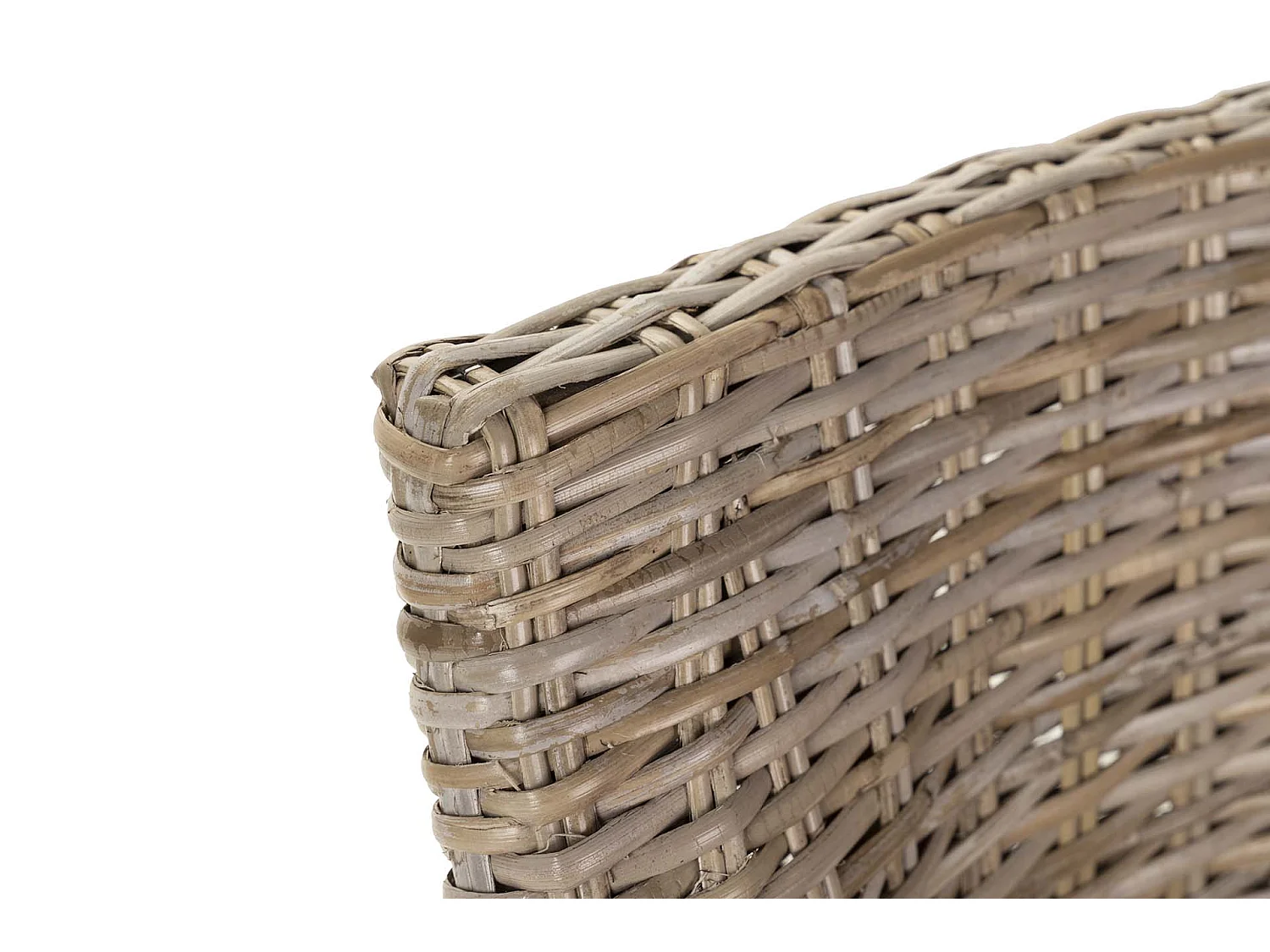 Silla Con Brazo Ratan Madera Natural 54x57x81 Cm