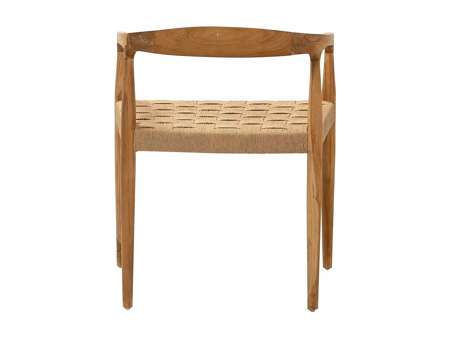 Silla Madera Teka Cuerda 58x55x72 Cm