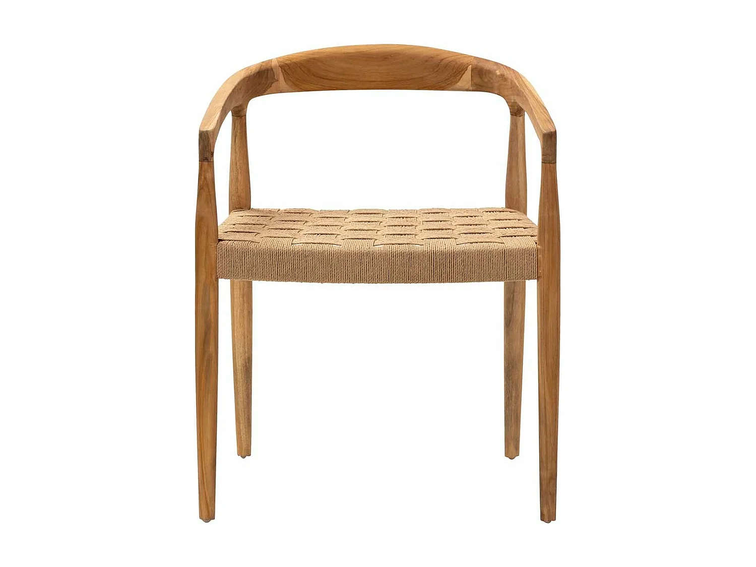 Silla Madera Teka Cuerda 58x55x72 Cm