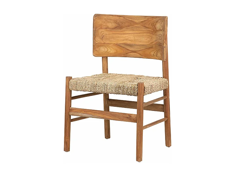 Silla Teca Natural 55x50x85 Cm