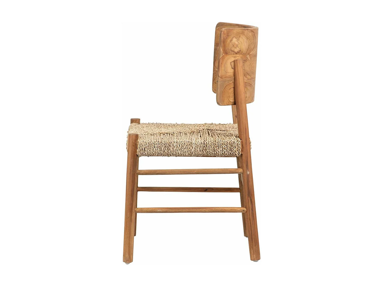 Silla Teca Natural 55x50x85 Cm