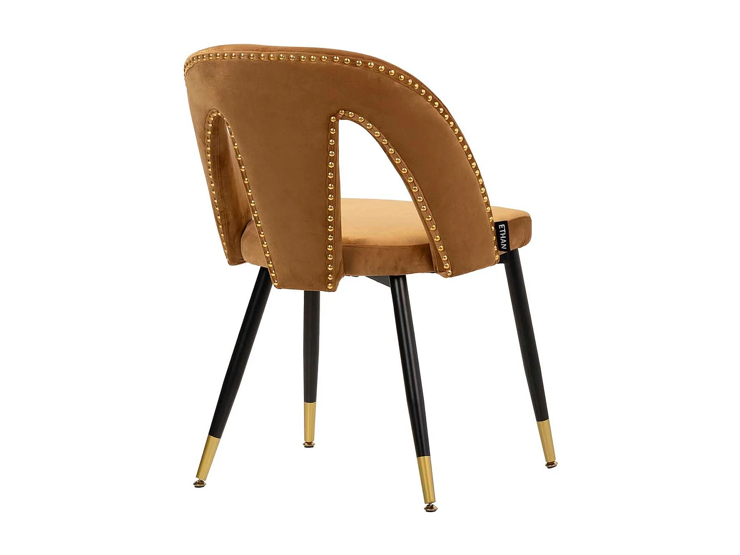 Silla Velvet Mostaza Stowe 49x54x78 Cm