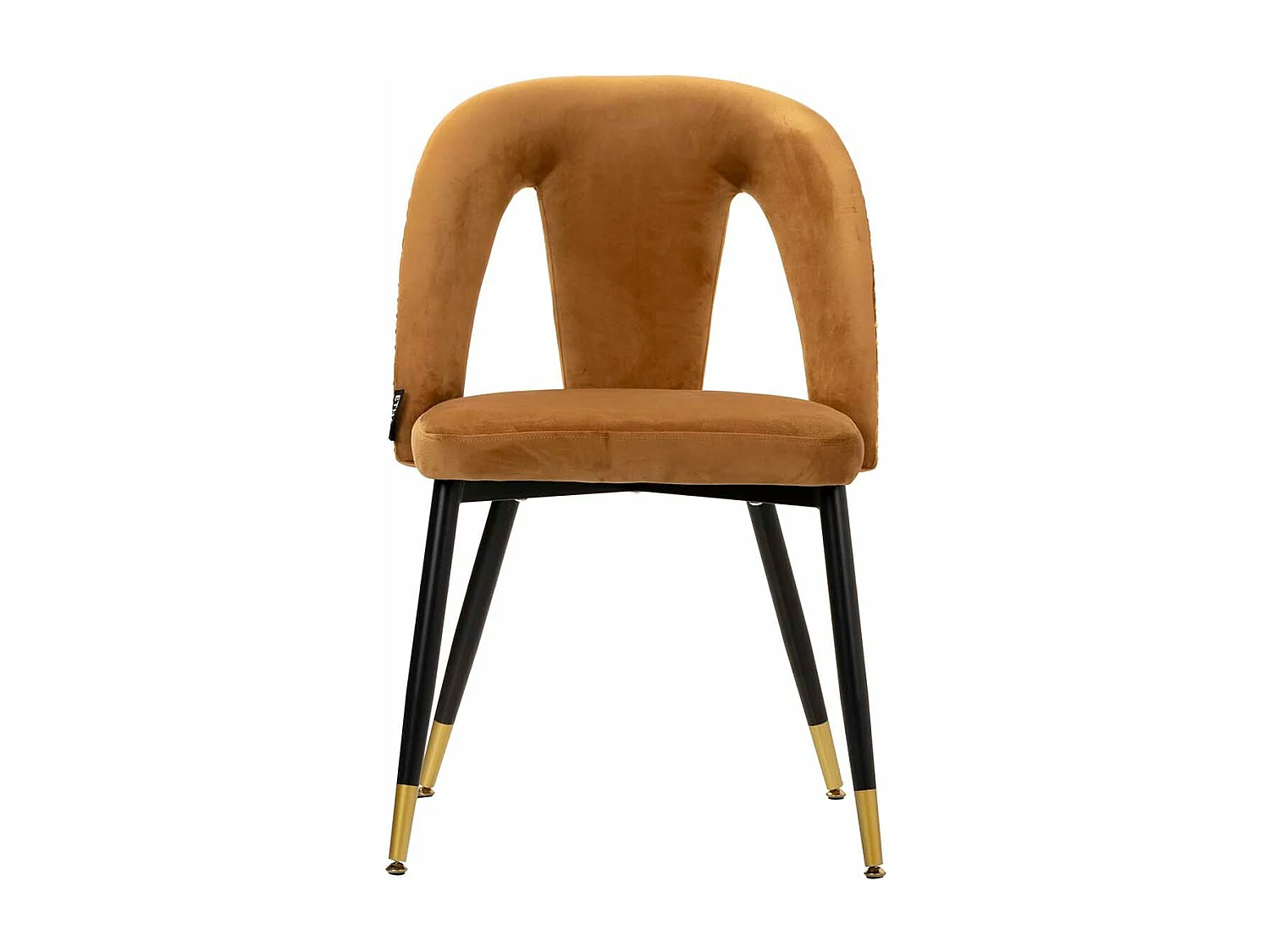 Silla Velvet Mostaza Stowe 49x54x78 Cm