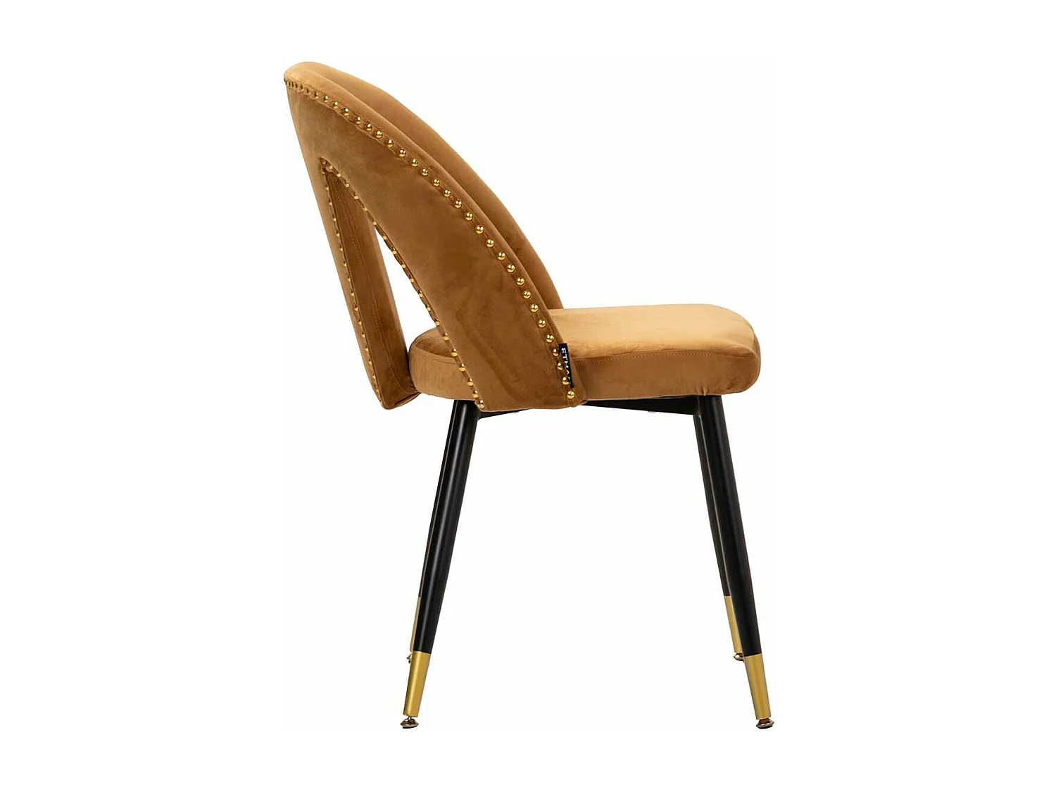 Silla Velvet Mostaza Stowe 49x54x78 Cm