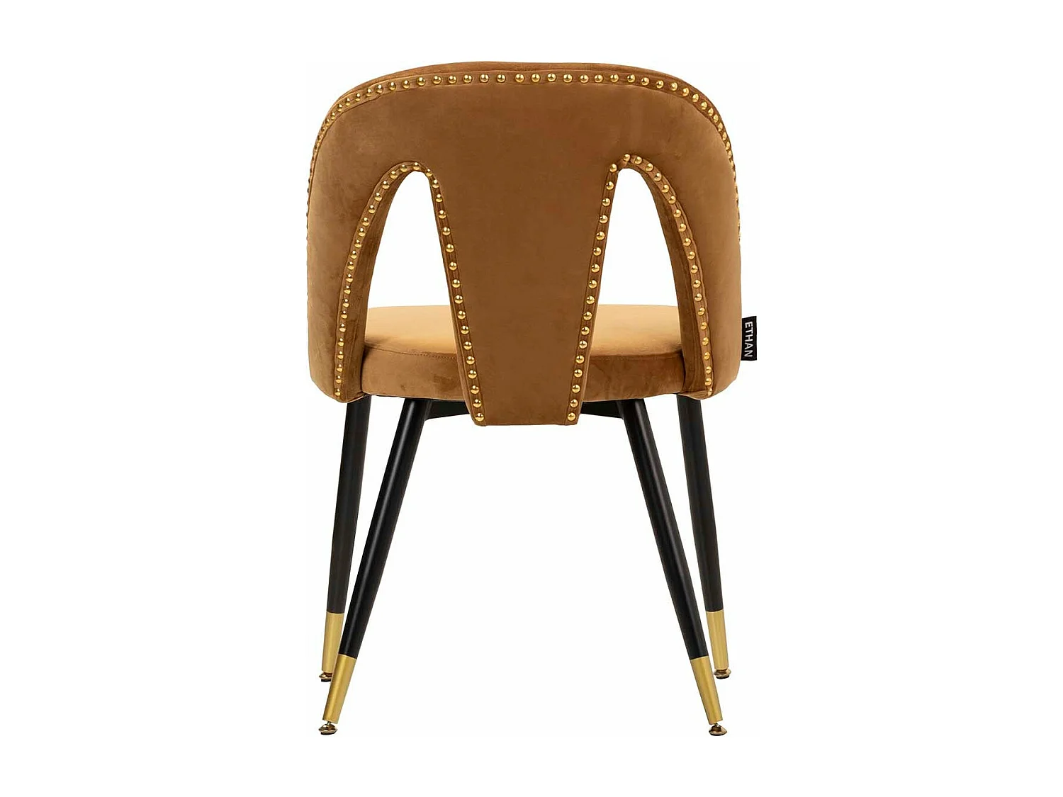 Silla Velvet Mostaza Stowe 49x54x78 Cm