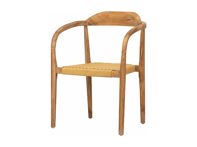 Silla Teca Natural 60x60x85 Cm