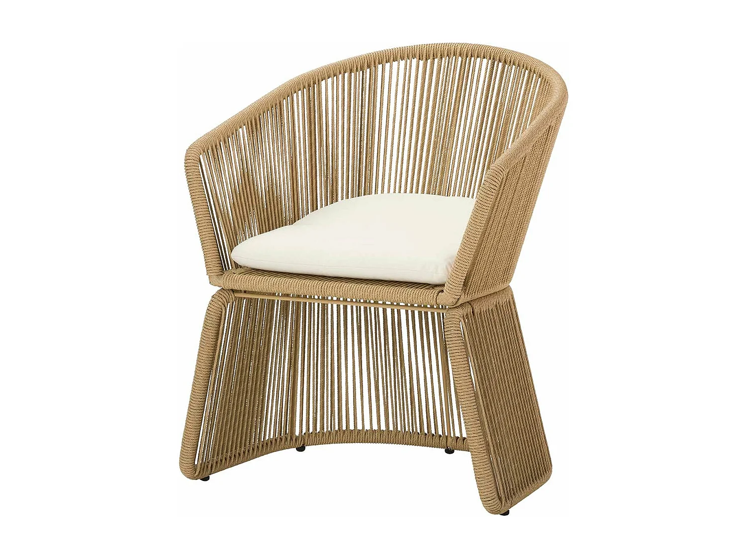 Silla Ratan Sintetico Natural 59x68x83 Cm